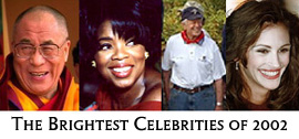 2002
Brightest Celebrities